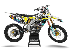 Suzuki Conserver Aqua Graphic Kit - RMZ RM RMX DR DRZ JR Models | All Years