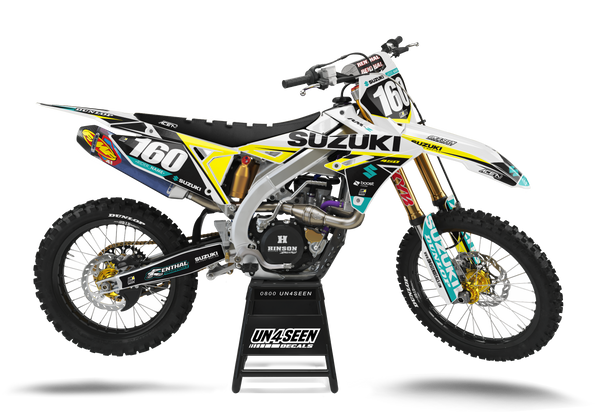 Suzuki Conserver Aqua Graphic Kit - RMZ RM RMX DR DRZ JR Models | All Years