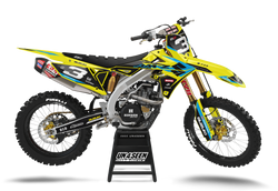 Suzuki Honey Blue Graphic Kit - RMZ RM RMX DR DRZ JR Models | All Years