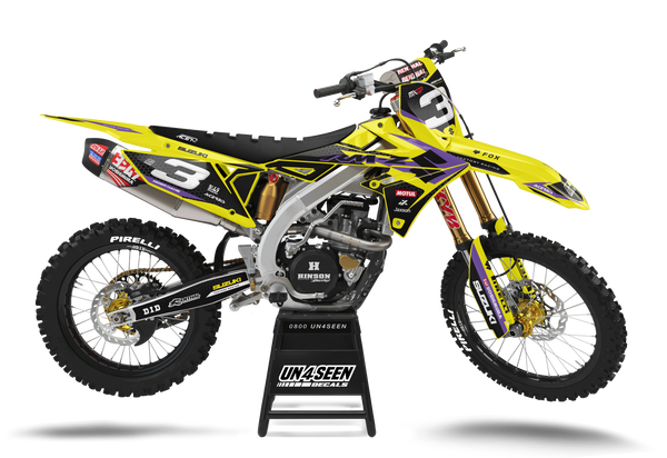 Suzuki Honey Purple Graphic Kit - RMZ RM RMX DR DRZ JR Models | All Years