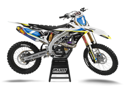 Suzuki Ink White Graphic Kit - RMZ RM RMX DR DRZ JR Models | All Years