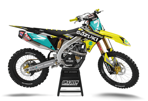 Suzuki Roa Grey Graphic Kit - RMZ RM RMX DR DRZ JR Models | All Years