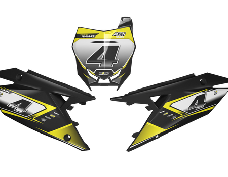 Suzuki Number Background Decals - Shotgun