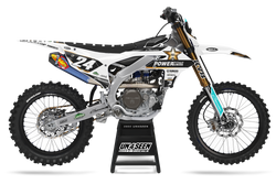 Yamaha Rockstar White Graphic Kit - YZ YZF WR TTR PW Models | All Years