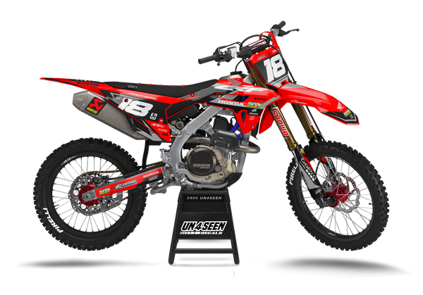 Honda Ryno Wing Red Graphic Kit - CRF CR XR Models | All Years