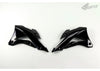UFO Kawasaki kx85 2014-21 radiator shrouds - Black