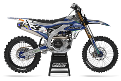 Yamaha Shard Navy Green Graphic Kit - YZ YZF WR TTR PW Models | All Years