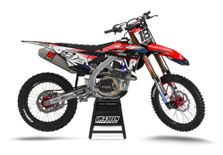 Honda Shardslicer Red Graphic Kit - CRF CR XR Models | All Years
