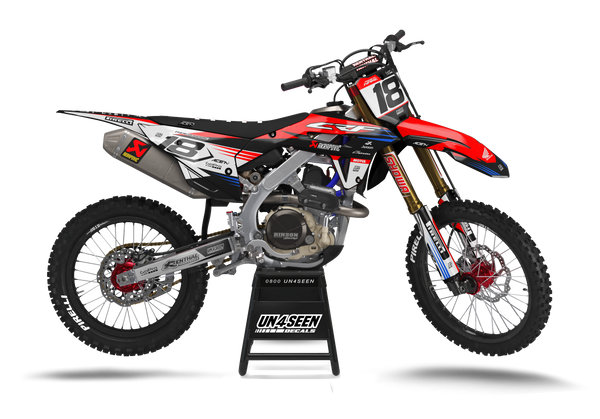 Honda Shardslicer Red Graphic Kit - CRF CR XR Models | All Years
