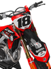 Honda Graphics Kit - Splitfire 2 Red