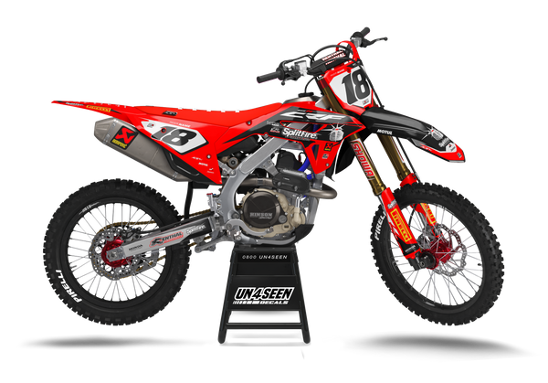 Honda Splitfire 2 Red Graphic Kit - CRF CR XR Models | All Years