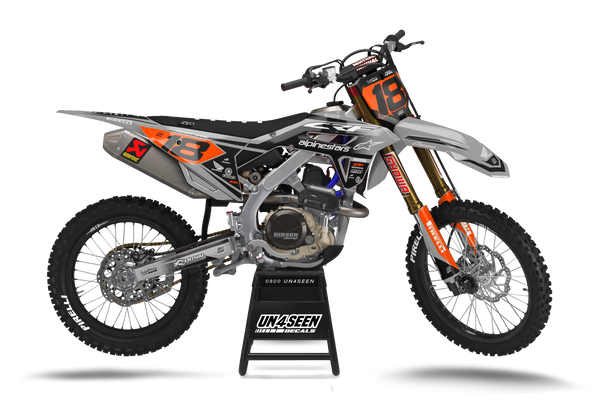 Honda Starzone Grey Graphic Kit - CRF CR XR Models | All Years