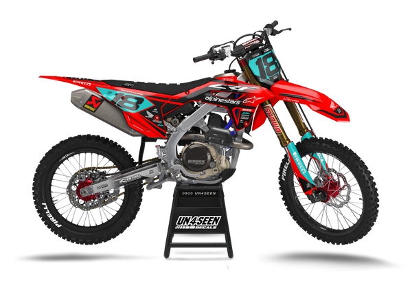 Honda Starzone Red Graphic Kit - CRF CR XR Models | All Years