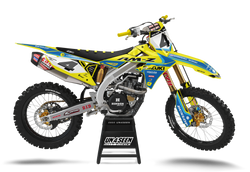 Suzuki Mainevent Yellow Graphic Kit - RMZ RM RMX DR DRZ JR Models | All Years