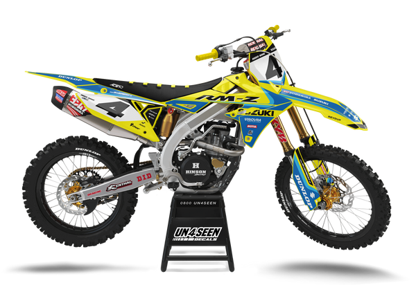 Suzuki Mainevent Yellow Graphic Kit - RMZ RM RMX DR DRZ JR Models | All Years