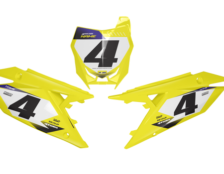 Suzuki Number Background Decals - Moco