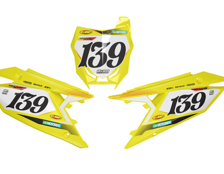 Suzuki Number Background Decals - Curld