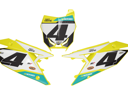 Suzuki Number Background Decals - Fice