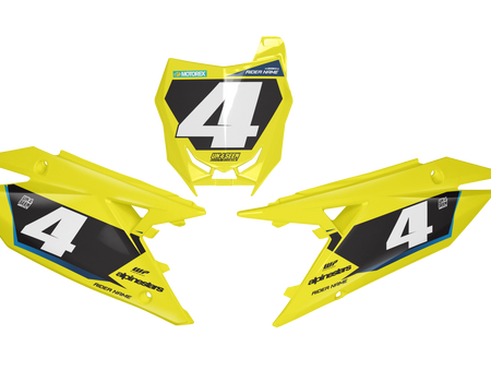 Suzuki Number Background Decals - R11