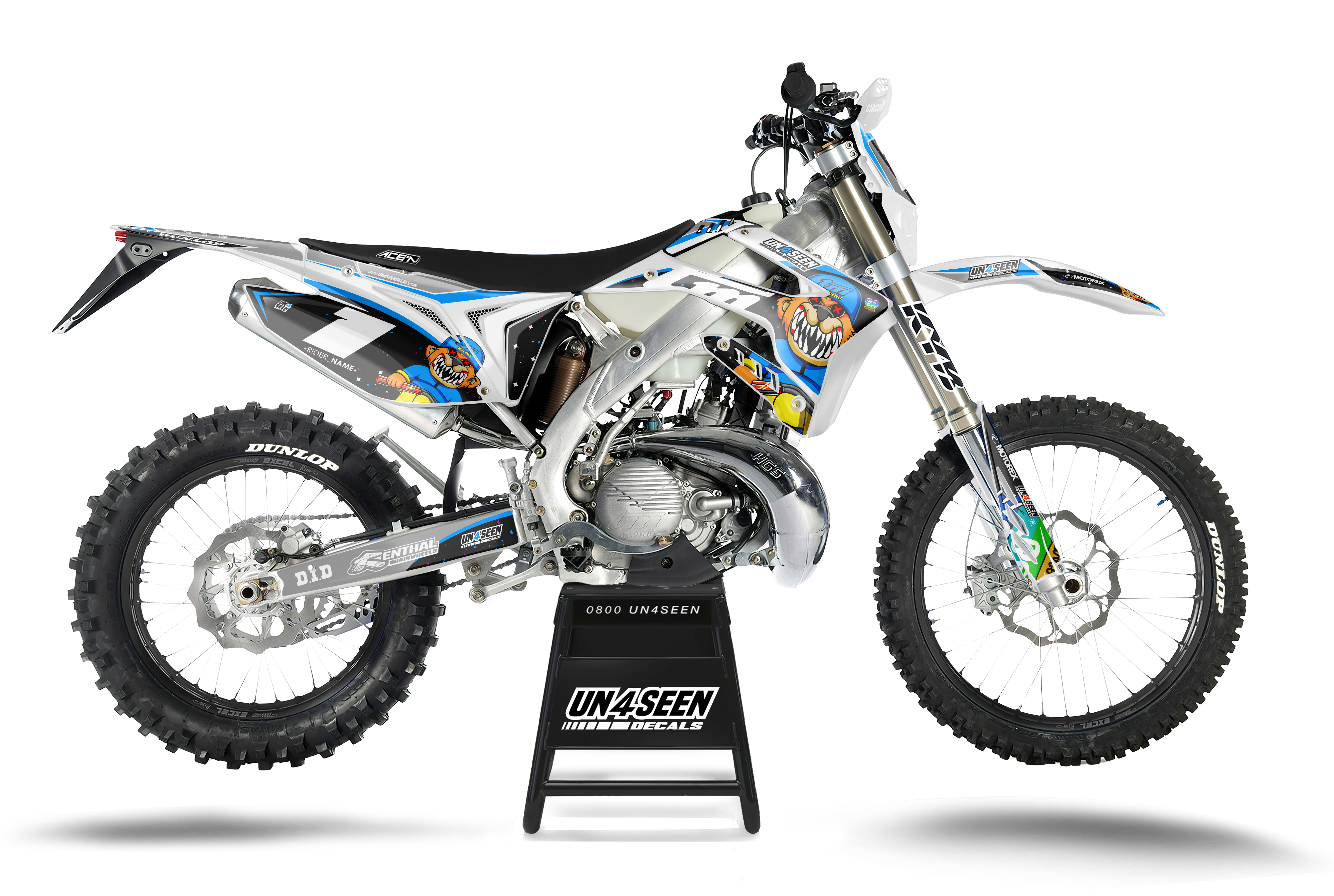 Backwoods Racing Graphics Kit Scare Bear Graphics Kits - TM racing New Zealand