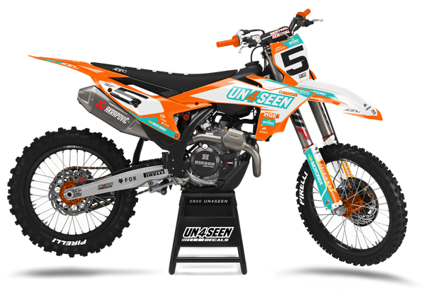 KTM Trigger Orange Graphic Kit - SX SXF XC XCF EXC EXCF Models | All Years