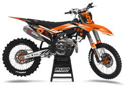KTM Turner White Graphic Kit - SX SXF XC XCF EXC EXCF Models | All Years