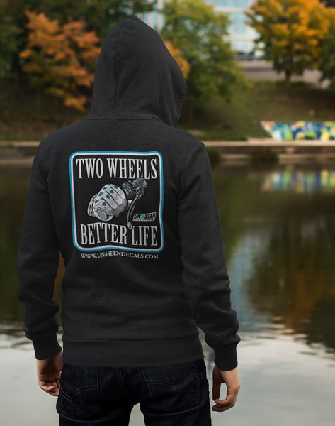 Guys Hoodie - Two wheels better life