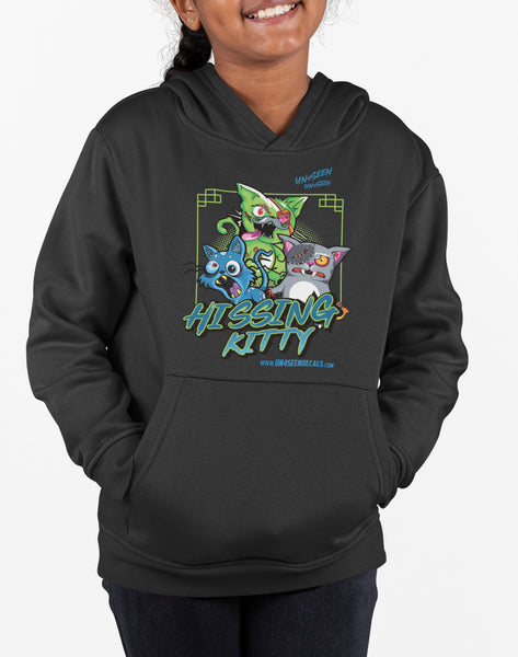 Youth/Kids Hoodie - Hissing Kitty (unisex)