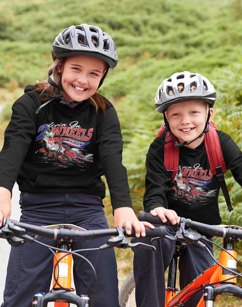 Youth/Kids Hoodie - Livin on 2 Wheels (unisex)