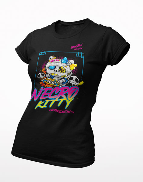 Girls Tee - Necro Kitty
