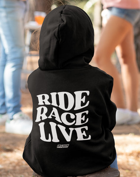 Youth/Kids Hoodie - Ride Race Live (unisex)