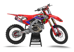 Honda Whaka Blue Graphic Kit - CRF CR XR Models | All Years