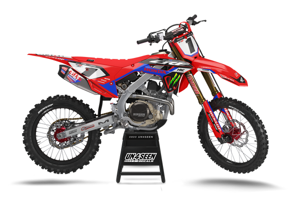 Honda Whaka Blue Graphic Kit - CRF CR XR Models | All Years