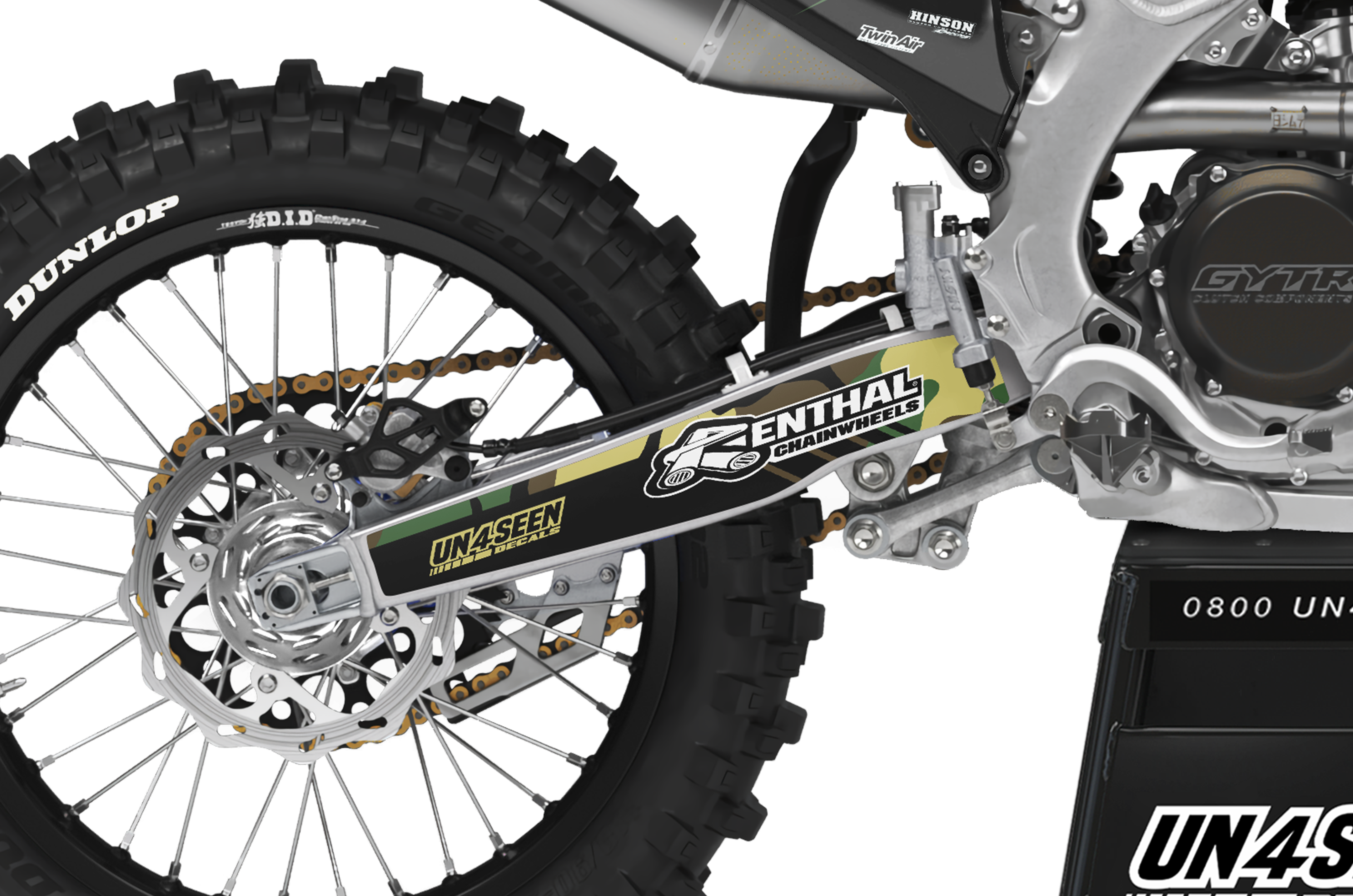 Yamaha Warrior 350 Camouflage Gas Tank Graphics – Factory Efx Decal Kit