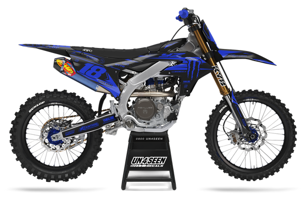 Yamaha Lubricate Blue Graphic Kit - YZ YZF WR TTR PW Models | All Years