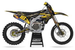 Yamaha Lubricate Yellow Graphic Kit - YZ YZF WR TTR PW Models | All Years