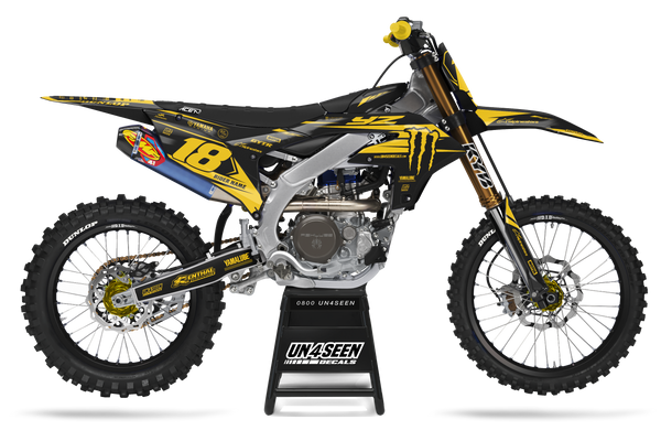Yamaha Lubricate Yellow Graphic Kit - YZ YZF WR TTR PW Models | All Years