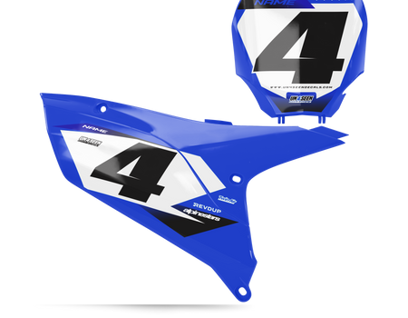 Yamaha Number Background Decals - Moco