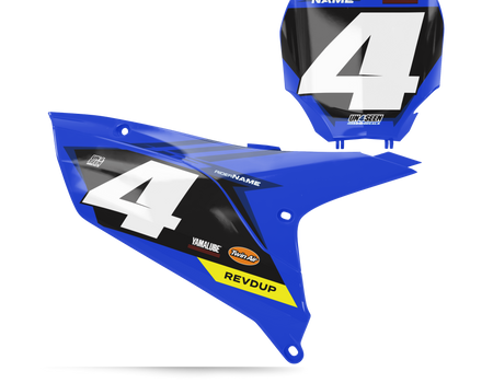 Yamaha Number Background Decals - Extra