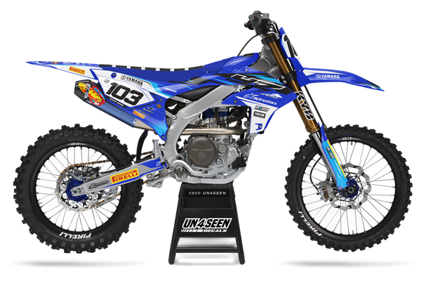 Yamaha Stance Blue Graphic Kit - YZ YZF WR TTR PW Models | All Years