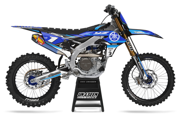 Yamaha Urgent Blues Graphic Kit - YZ YZF WR TTR PW Models | All Years