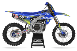 Yamaha Fluid Apex Blue Graphic Kit - YZ YZF WR TTR PW Models | All Years
