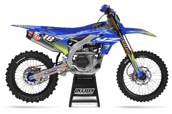 Yamaha Fluid Apex Blue Graphic Kit - YZ YZF WR TTR PW Models | All Years