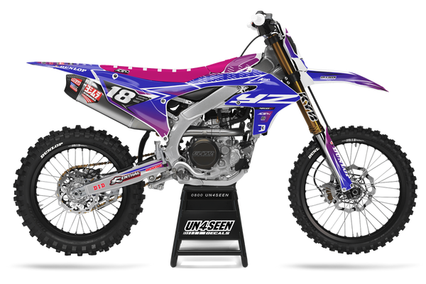 Yamaha Fluid Apex Purple Graphic Kit - YZ YZF WR TTR PW Models | All Years