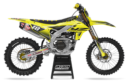 Yamaha Fluid Apex Yellow Graphic Kit - YZ YZF WR TTR PW Models | All Years
