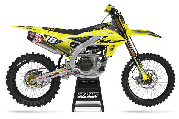 Yamaha Fluid Apex Yellow Graphic Kit - YZ YZF WR TTR PW Models | All Years