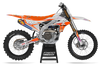 Yamaha Graphics Kit - Fluid Grey Orange