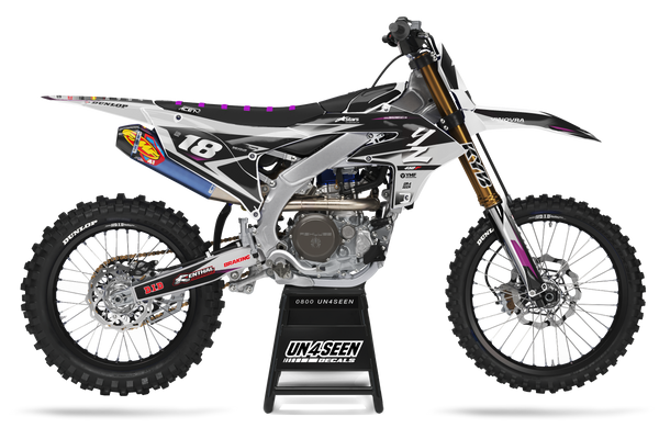Yamaha Fluid Grey Graphic Kit - YZ YZF WR TTR PW Models | All Years