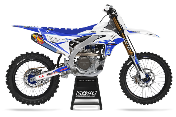 Yamaha Fluid Blue Graphic Kit - YZ YZF WR TTR PW Models | All Years