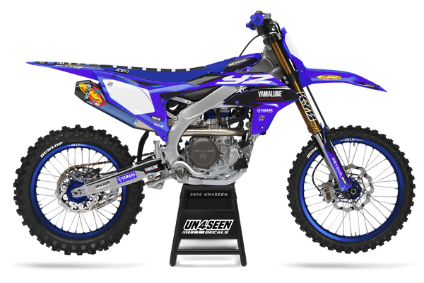 Yamaha Merge Blue Graphic Kit - YZ YZF WR TTR PW Models | All Years
